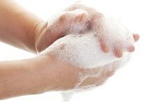 Handen wassen; de puntjes op de i!