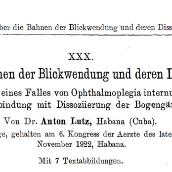 De posterieuze internucleaire oftalmoplegie van Lutz 