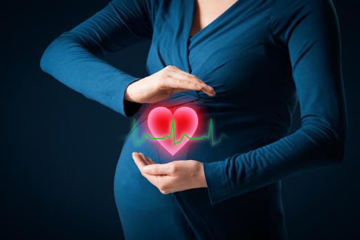 De cardiaal belaste zwangere